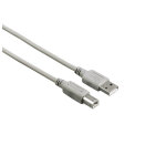 Hama 00200900 c�ble usb 1, 5 m usb 2. 0 usb a usb b gris - neuf