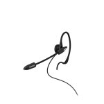 Hama 00201156 �couteur / casque avec fil crochets auriculaires noir, argent - neuf