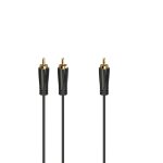 Hama 00205097 câble audio 5 m rca 2 x rca noir - neuf Hama 00205097 câble audio 5 m rca 2 x rca noir - neuf