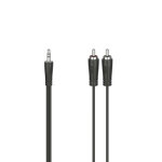 Hama 00205111 c�ble audio 3 m 3, 5mm 2 x rca noir - neuf