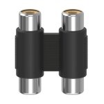 Hama 00205181 changeur de genre de cble 2 x rca noir - neuf