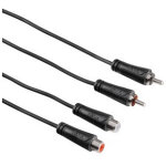Hama 1. 5m 2 x rca m / f cble audio 1, 5 m noir - neuf