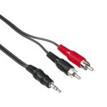 Hama 3. 5mm - 2x rca cble audio 2 m 3, 5mm 2 x rca noir - neuf