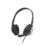 Hama hs - p100 v2 casque avec fil arceau bureau / centre d'appels noir, argent - neuf