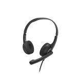 Hama hs - p150 v2 casque avec fil arceau bureau / centre d'appels noir - neuf