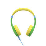 Hama kids guard casque avec fil arceau appels / musique bleu, vert, jaune - neuf