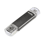 Hama laeta twin, 32gb lecteur usb flash 32 go usb type - a 2. 0 gris - neuf