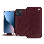Housse cuir apple iphone 14 plus - rabat vertical - lie de vin ( pantone #412234 ) - noreve - neuf Housse cuir apple iphone 14 plus - rabat vertical - lie de vin ( pantone #412234 ) - noreve - neuf