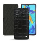 Housse cuir huawei p30 - rabat horizontal - noir - cuirs sp�ciaux - neuf