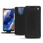 Housse cuir nokia 9 pureview - rabat vertical - noir - cuir grain - neuf