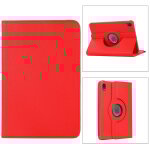 Housse samsung galaxy tab a9 8, 7 pouces rotative rouge - etui pochette tab a9 coque protection 360 degr�s ...