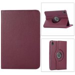 Housse samsung galaxy tab a9 8, 7 pouces rotative violette - etui pochette violet tab a9 coque protection ...