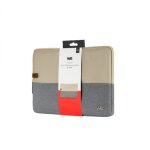 Housse sleeve pc 14, 1 '' bicolore belge / gris, protection antchoc, attache antivol , dimensions: 355 ...