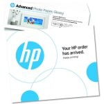 Hp papier photo � finition glac�e advanced, 65 lb, 4 x 12 pouces (101 x 305 mm), 10 feuilles - neuf