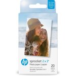 Hp sprocket photo paper 2 x 3 in. (50. 8 x 76. 2 mm) 20 sheets papier photos gloss - neuf