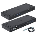 I - tec usb 3. 0 / usb - c / thunderbolt 3 dual display docking station gen2 + power delivery 100w - ...