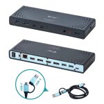 I - tec usb 3. 0 / usb - c / thunderbolt 3 dual display docking station + power delivery 65w - neuf