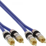 Inline 4043718018208 câble audio 10 m 2 x rca bleu - neuf Inline 4043718018208 câble audio 10 m 2 x rca bleu - neuf