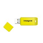 Integral 128gb usb2. 0 drive neon yellow lecteur usb flash 128 go usb type - a 2. 0 jaune - neuf