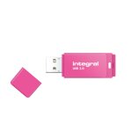 Integral 64gb usb3. 0 drive neon pink up to r - 100 w - 30 mbs lecteur usb flash 64 go usb type - a 3. ...