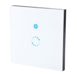 Interrupteur connect alexa google home verre tremp 400 w 2a blanc yonis - neuf