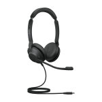 Jabra 23189 - 989 - 879 �couteur / casque avec fil arceau bureau / centre d'appels usb type - c noir ...
