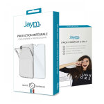 Jaym - pack int�gral coque + verre pour apple iphone 13 mini - coque souple transparente et r�sistante ...