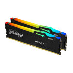 Kingston fury? beast rgb ddr5 - 32 go (2 x 16 go) - 6000 mt / s c40 - intel xmp 3. 0 - noir - neuf