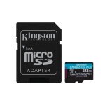 Kingston technology carte microsdxc canvas go plus 170r a2 u3 v30 de 512 go + adp - neuf Kingston technology carte microsdxc canvas go plus 170r a2 u3 v30 de 512 go + adp - neuf