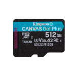 Kingston technology carte microsdxc canvas go plus 170r a2 u3 v30 de 512 go sans adp - neuf