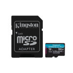 Kingston technology carte microsdxc canvas go plus 170r a2 u3 v30 de 64 go + adp - neuf Kingston technology carte microsdxc canvas go plus 170r a2 u3 v30 de 64 go + adp - neuf