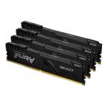 Kingston technology fury 128go 3200mt / s ddr4 cl16 dimm (kit de 4) beast black - neuf