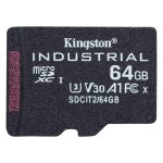 Kingston technology industrial 64 go microsdxc uhs - i classe 10 - neuf