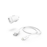 Kit charge allume cigare, lightning, 12 w, blanc - neuf