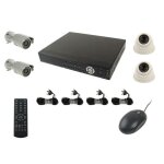 Kit enregistreur numérique 4 caméra de vidéosurveillance capteur 1 3 sony 500tvl yonis - neuf Kit enregistreur numérique 4 caméra de vidéosurveillance capteur 1 3 sony 500tvl yonis - neuf