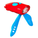 Klaxon et eclairage avant pour vlo et trottinette rouge hornit - neuf