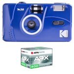 Kodak - appareil photo rechargeable kodak m38 - 35mm, objectif haute qualit�, flash int�gr�, pile aa ...