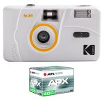 Kodak - appareil photo rechargeable kodak m38 - 35mm, objectif haute qualit�, flash int�gr�, pile aa ...