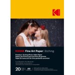 Kodak fine art paper / etching - pack de 20 feuilles de papier photo haut de gamme textur - format 21 ...