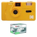 Kodak m35 - appareil photo rechargeable 35mm, objectif grand angle fixe, viseur optique , flash intgr, ...