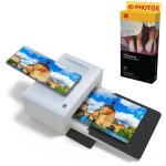 Kodak - pack imprimante pd460 + cartouche et papier pour 40 photos - photo bluetooth & docking - format ...
