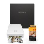 Kodak pack imprimante photo printer wifi pm220 blanc, cartouche msc20 de 20 photos 5. 4x8. 6 cm et album ...