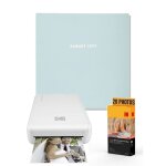 Kodak pack imprimante photo printer wifi pm220 blanc, cartouche msc20 de 20 photos 5. 4x8. 6 cm et album ...