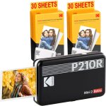 Kodak pack mini imprimante p210 retro 2 + cartouche et papier pour 60 photos - imprimante connecte bluetooth ...