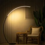 Lampadaire arc noir - neuf