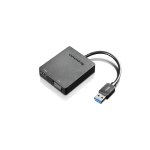 Lenovo universal usb 3. 0 to vga / hdmi adaptateur graphique usb noir - neuf