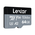 Lexar professional 1066x microsdxc uhs - i cards silver series 64 go classe 10 - neuf