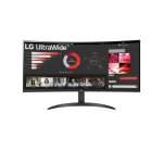 Lg 34wr50qc - b. aeu cran plat de pc 86, 4 cm (34 ) 3440 x 1440 pixels ultrawide quad hd lcd noir - ...