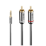 Lindy 35337 câble audio 10 m 3, 5mm 2 x rca anthracite - neuf Lindy 35337 câble audio 10 m 3, 5mm 2 x rca anthracite - neuf
