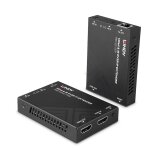 Lindy 38398 extension audio / video metteur et rcepteur av noir - neuf